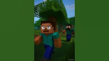 Minecraft animation Steve and Herobrine  #minecraft #shorts