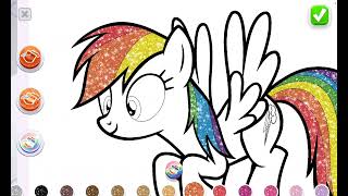 Coloring Rainbow Dash. 72 Rd No. 12 4