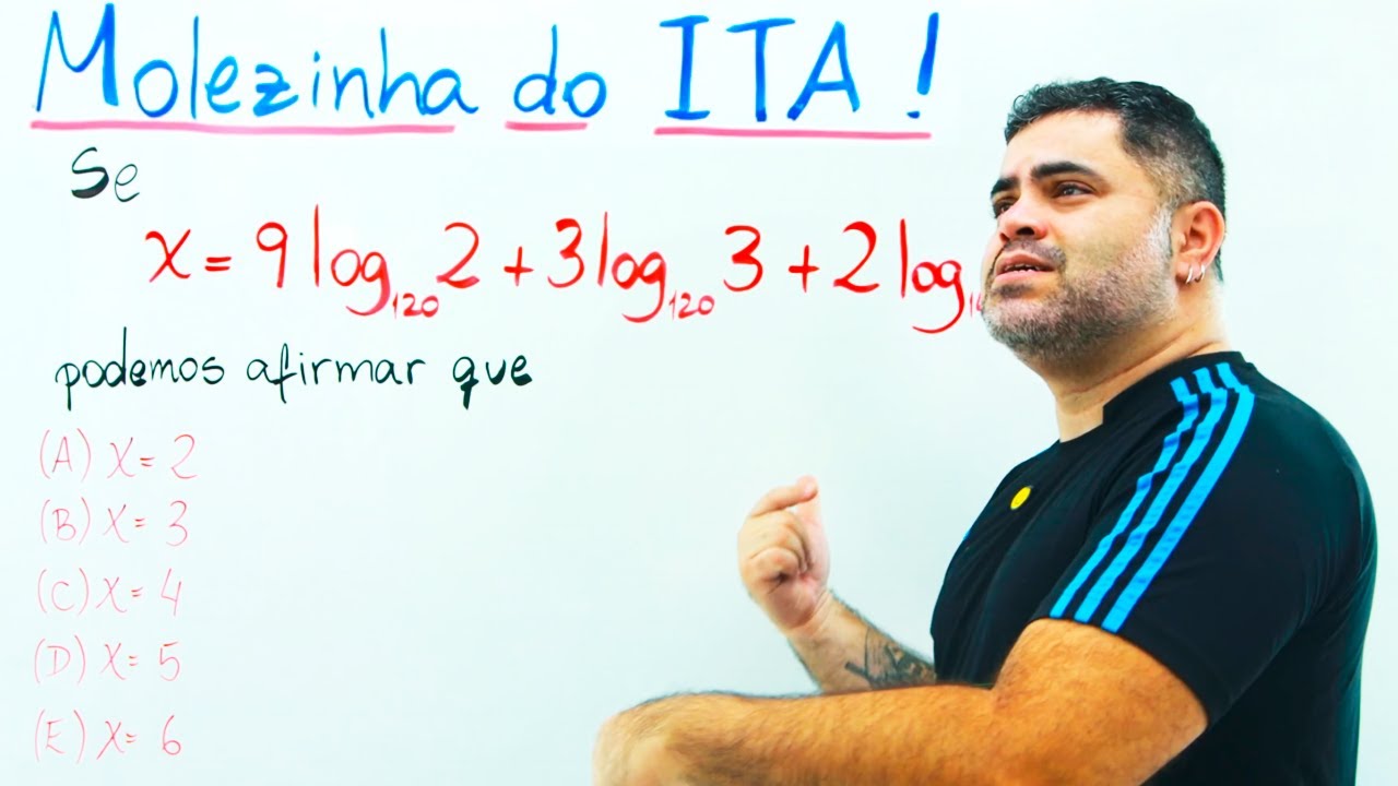 PROPRIEDADES DOS LOGARITMOS usadas na ORDEM INVERSA nessa QUESTÃO DO ITA