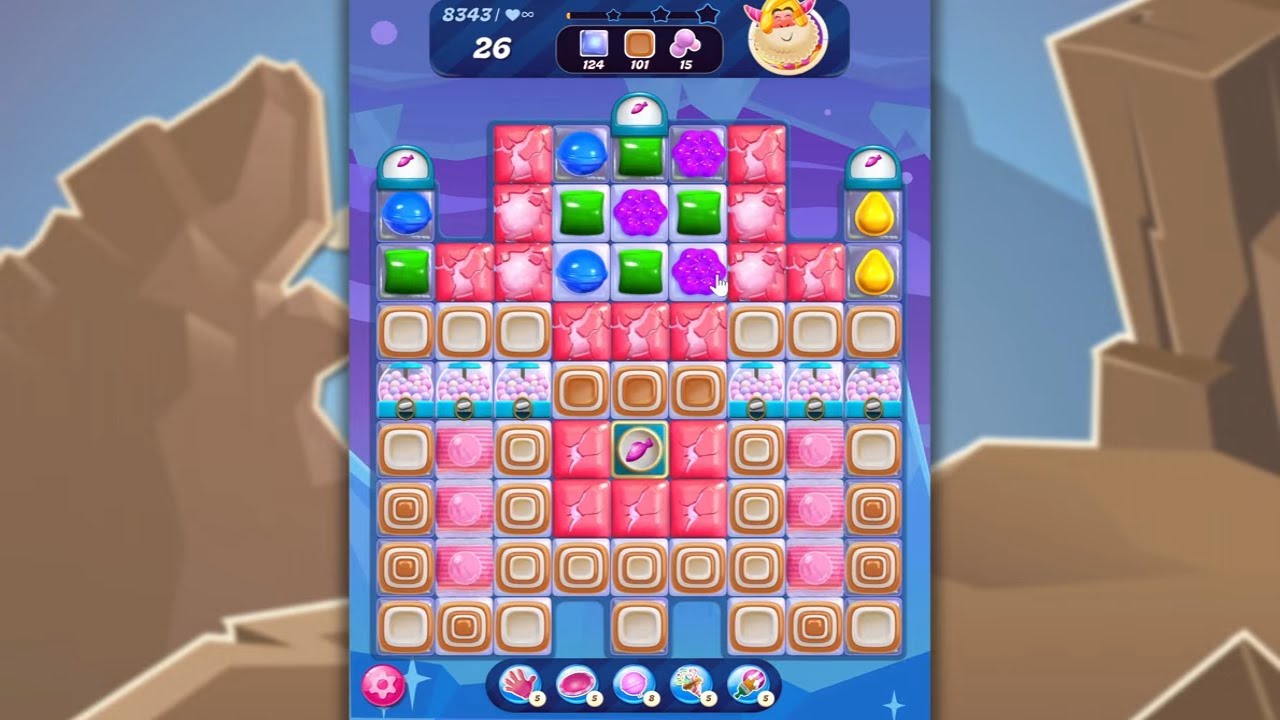 Candy Crush Saga LEVEL 8343 NO BOOSTERS (new version)🐟☑️ - YouTube