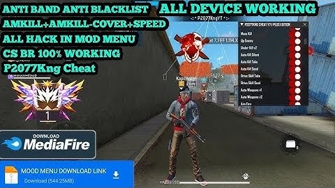 P2077KNG CHEAT V7.4 MOD MENU OB50 ANTIBAN FULL UPDATE 100% SAFE FF MOD CS  / BR RANK WORKING  |🥶🥵