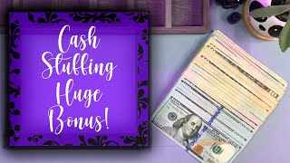 CASH STUFFING BIG BONUS PAYCHECK! | Cash Envelope System