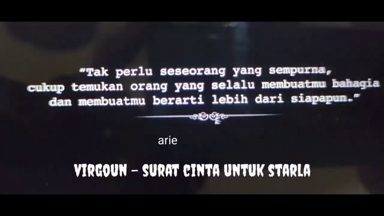 Virgoun surat cinta untuk starla YouTube
