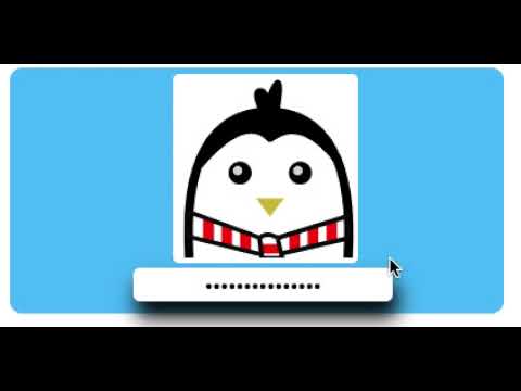 Percy the penguin css login animation