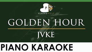 Video-Miniaturansicht von „JVKE - golden hour - LOWER Key (Piano Karaoke Instrumental)“