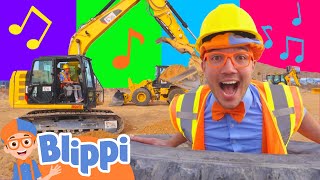 blippi excavator song im an excavator blippi learn colors and science