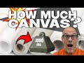 What HALF-A-TON of artists&#39; canvas looks like - WOW!!