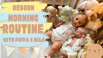 REBORN Morning Routine 🍼🥣 Feeding & Changing Reborns  #rebornroleplay #rebornbaby #reborns