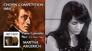 アルゲリッチ Argerich/ショパンコンクール Chopin Competition 1965/ピアノ協奏曲第1番 ホ短調 Piano Concerto No. 1 Op. 11/レコード/高音質