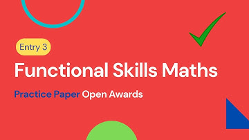 Entry 3 Functional Skills Maths Practice Paper Open Awards