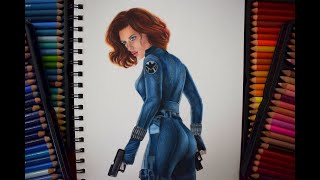 Speed drawing: The Avengers Black Widow