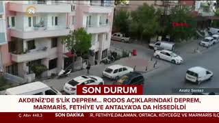 Akdenizde 5,0 Büyüklüğünde