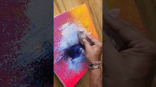 Abstract Painting Using Bubble Wrap #easyart #art #diy #shorts