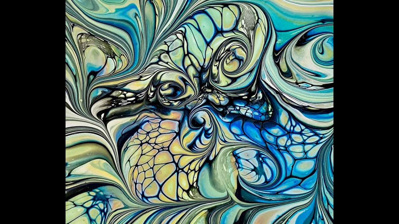 (1513) Modified Bloom Technique, Acrylic Paint Pouring, Fluid Art ...