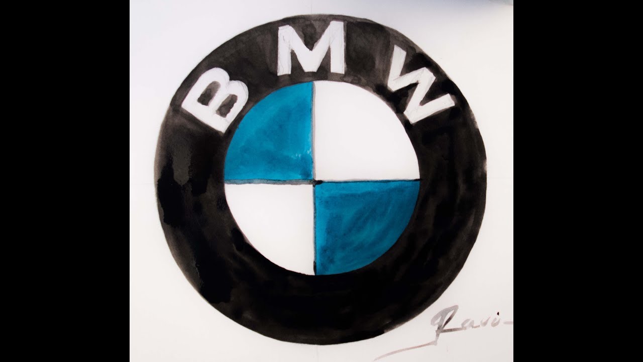 How to Draw the BMW Logo ( Symbol) - YouTube