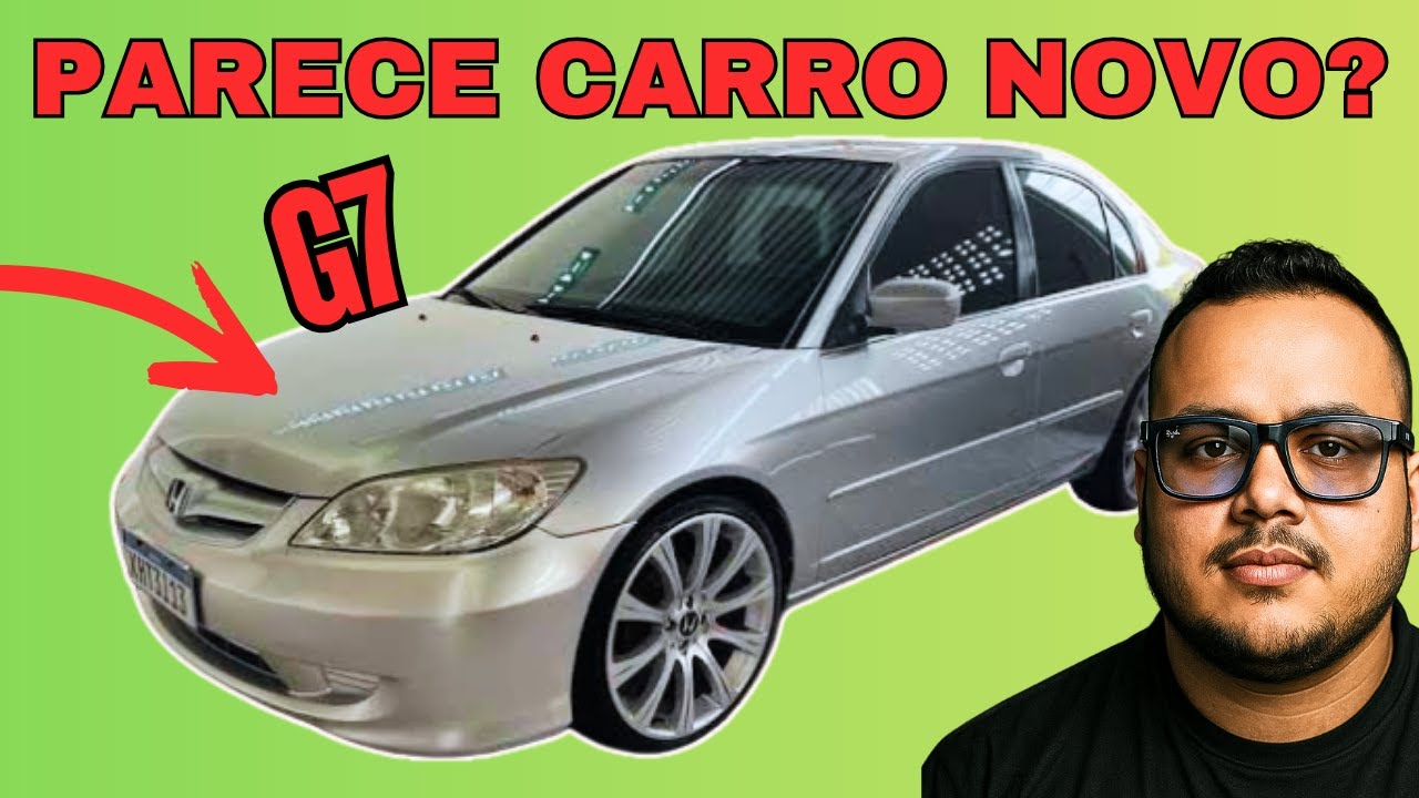 MOSTREI TUDO do meu CIVIC G7 2005 | Detalhes, interior, motor e segredos desse Honda