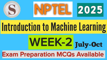 NPTEL Introduction to Machine Learning Week 2 Assignment Answers 2025 | Quiz Solution | #SKumarEdu