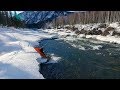 Пакрафтинг на апрельском Казыре (full version) Packrafting in Siberia English sub