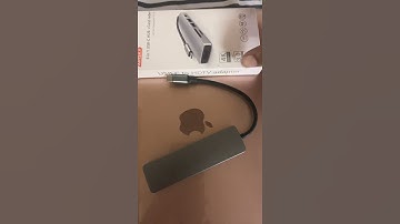 6 in 1 USB HUB + CARD READER MacBook MI #shorts #CardReaderForMacbook #youtubeshort