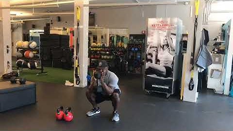Dumbbell Goblet Squat -with 3 second Pause