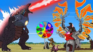 EVOLUTION of ROBOT GODZILLA EARTH vs MECHA KING GHIDORAH - SHIN: Who Will Win???  FUNNY CARTOON [#2]