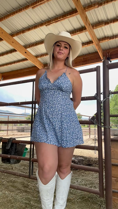 Do you like cowgirls and sundresses? #cowgirl #farmergirl #countrygirl #sundress #cowgirlup