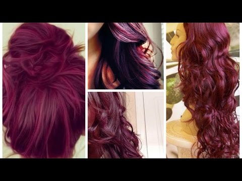 Vibrant Shades Of Burgundy Hair Color Youtube