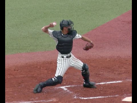 郡拓也（帝京高校/2年）キャッチング&スローイング（イニング間）