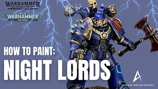 How to Paint Night Lords | Horus Heresy & Warhammer 40k Chaos Space Marines Tutorial
