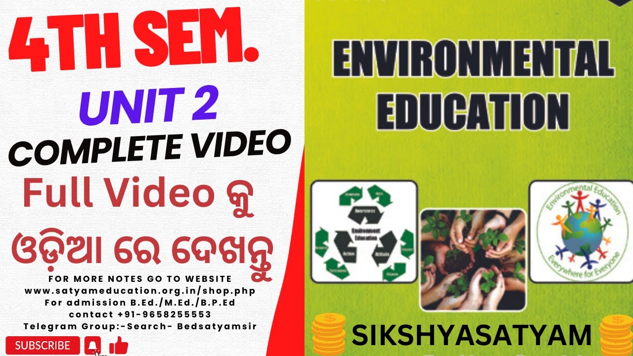 4TH SEM UNIT 2 ENVIRONMENTAL EDUCATION