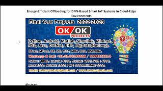 Energy Efficient Offloading for DNN Based Smart IoT Systems in Cloud Edge Environments