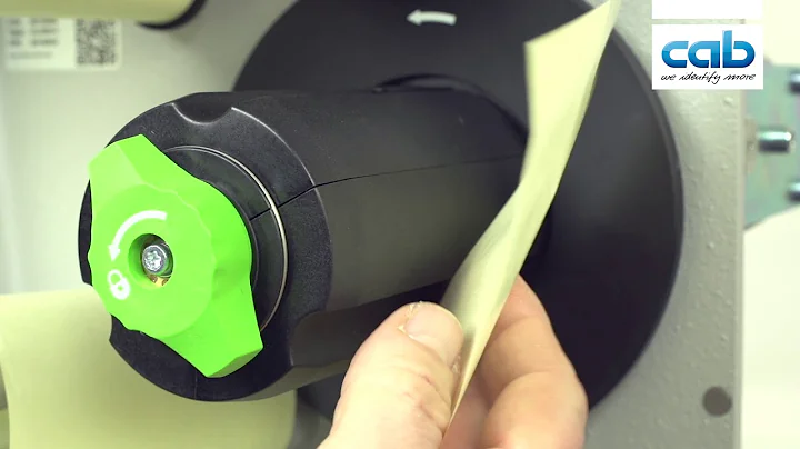 cab HERMES Q Tutorial: Loading labels / Etiketten einlegen