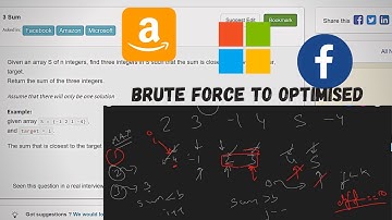 7.1 3 SUM (Two Pointers)-Interviewbit #twopointers#interview