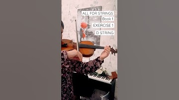 All FOR STRINGS BOOK 1 EXERCISE 1. D STRINGS #violinlessons #violinist