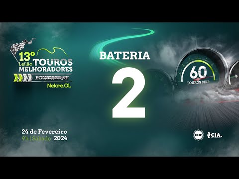 Bateria 2 - 13º Leilão de Touros Melhoradores Nelore OL - Edição Virtual