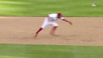 SD@PHI: Galvis makes a jump throw for the force out