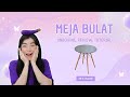UNBOXING &amp; CARA RAKIT MEJA BULAT HITAM 🥰( ZZ-1-BLACK) ! LINK PRODUK ADA DI DESKRIPSI YA💕