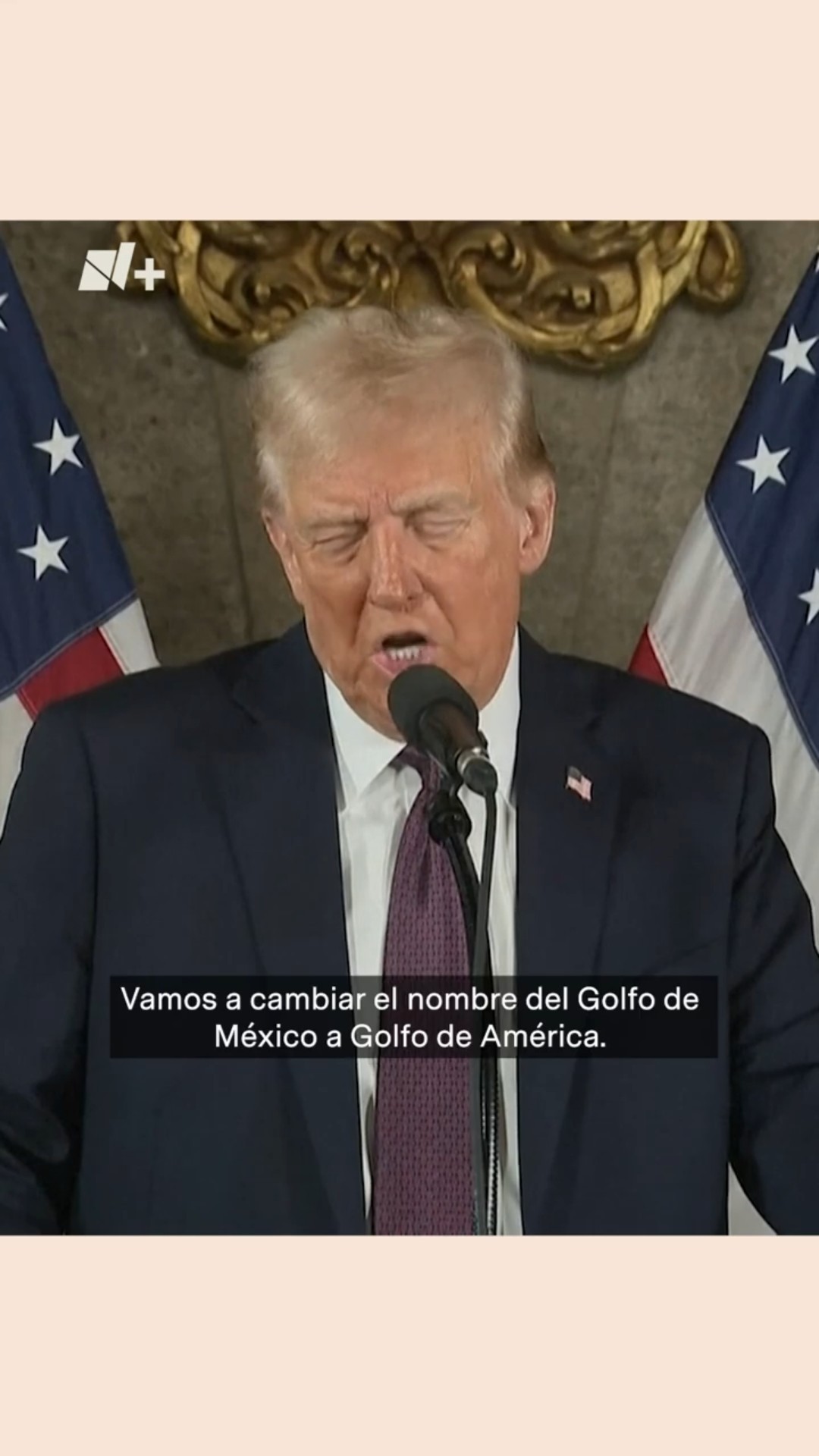 Trump propone cambiar el nombre del golfo de México a “golfo de América” #nmas #shorts #trump