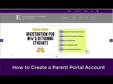 Set Up Parent Portal Account