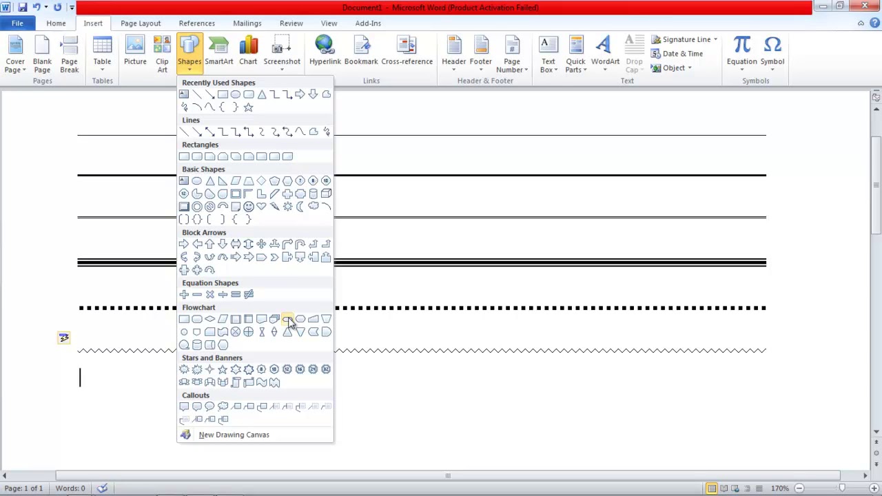 Cara Membuat Garis Di Microsoft Word - YouTube