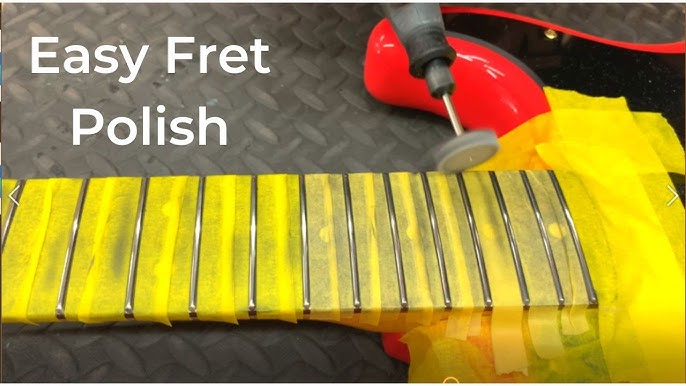 MusicNomad Equipment Care - Just another reason why the FRINE Fret Polish  is the best out there! Check out the before and after on the frets. Smooth  like butter!!