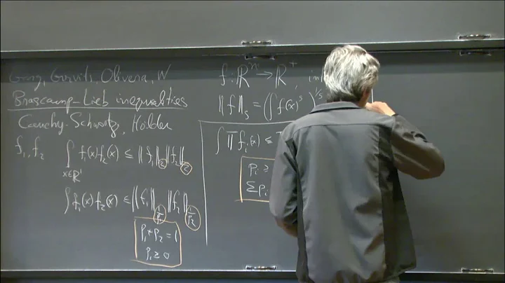 Structural and computational aspects of Brascamp-Lieb inequalities - Avi Wigderson