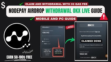 NodePay Airdrop OKX Claim & Withdrawal Process with Zero Gas Fee || $NC  Claim on Mobile & PC Guide