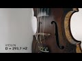 D 2937 hz violin fiddle drone