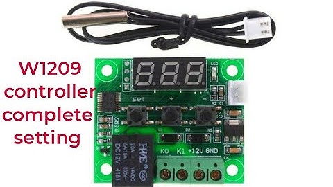 W1209 temperature controller setting Urdu/Hindi