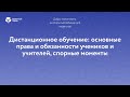 Дистанционное обучение: основные права и обязанности учеников и учителей, спорные моменты