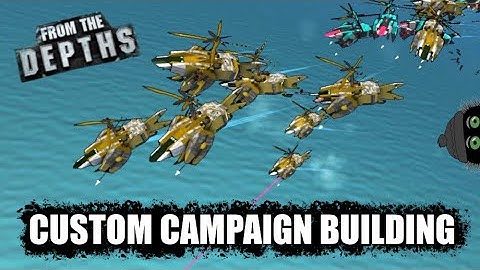 Helicopter Mosh-Pit! 🚁🤘🪩 From the Depths Custom Campaign Building