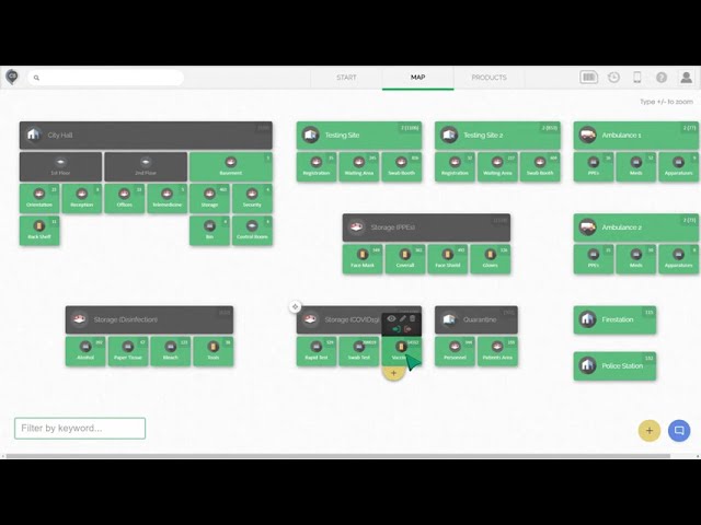 Counties COVID-19 Response Inventory Demo Map | CyberStockroom