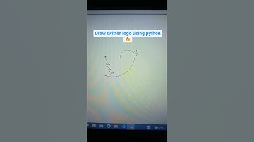 draw twitter logo using python 🐦