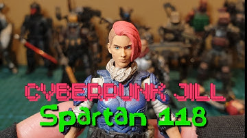 Cyberpunk Jill by Spartan 118 - 1/18 scale custom head